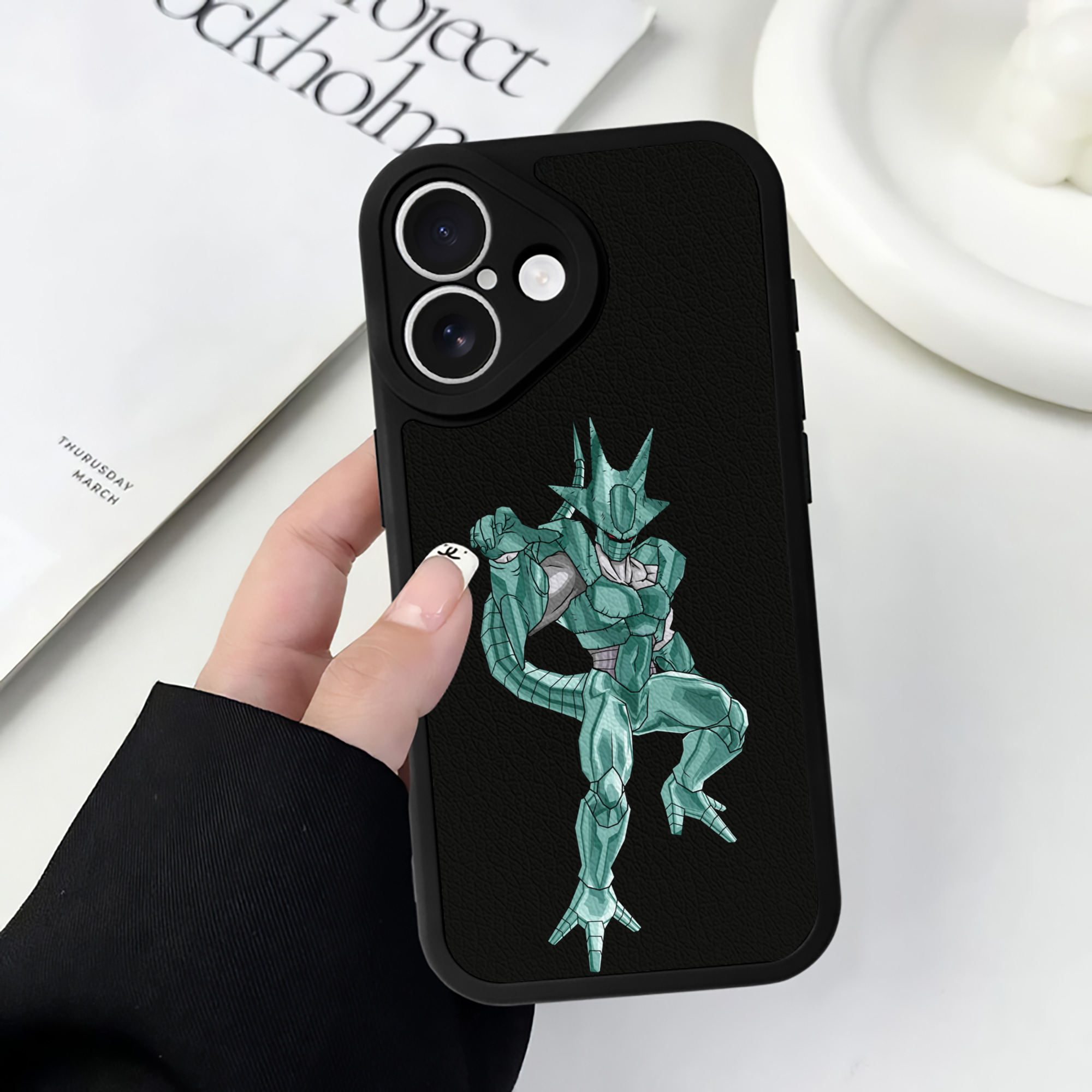 （画像用） ドラゴンボール DRAGON BALL 【iPhone 16シリーズ対応】シリコンスマホケース（レザー調） 材質：シリコン